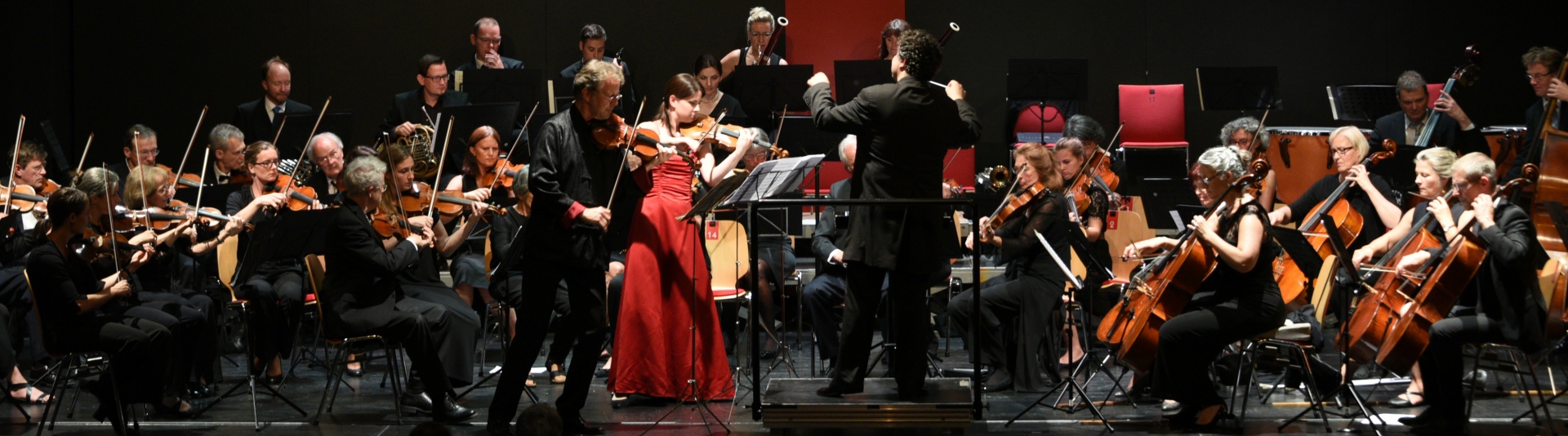Orchestervereinigung Gauting unter Dorian Keilhack mit den Solisten Ingolf Turban und Anna Sophie Dauenhauer im Sommer 2018